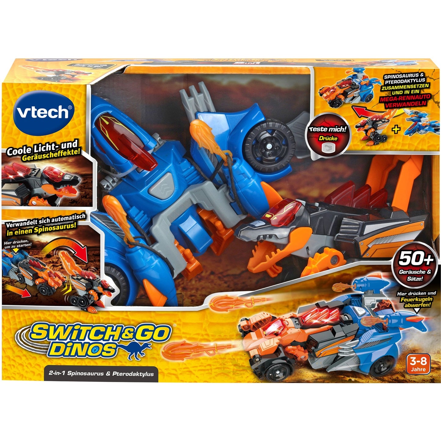 Vtech Switch & Go Dinos - 2-in-1 Spinosaurus & Pterodaktylus