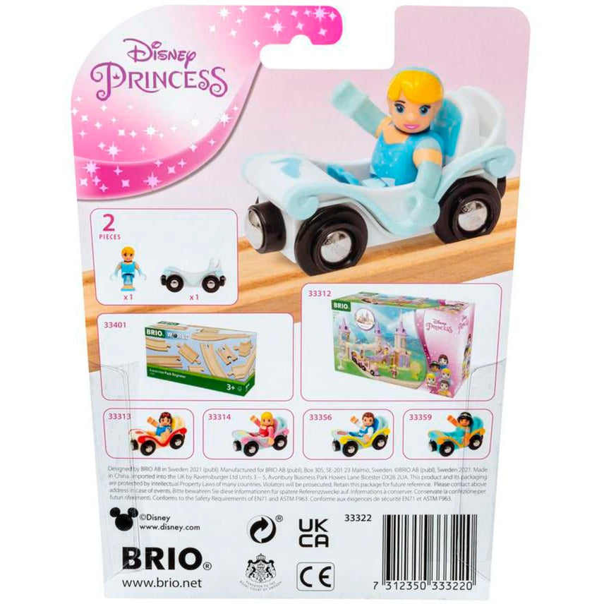 BRIO Disney Princess Cinderella mit Waggon, Spielfahrzeug