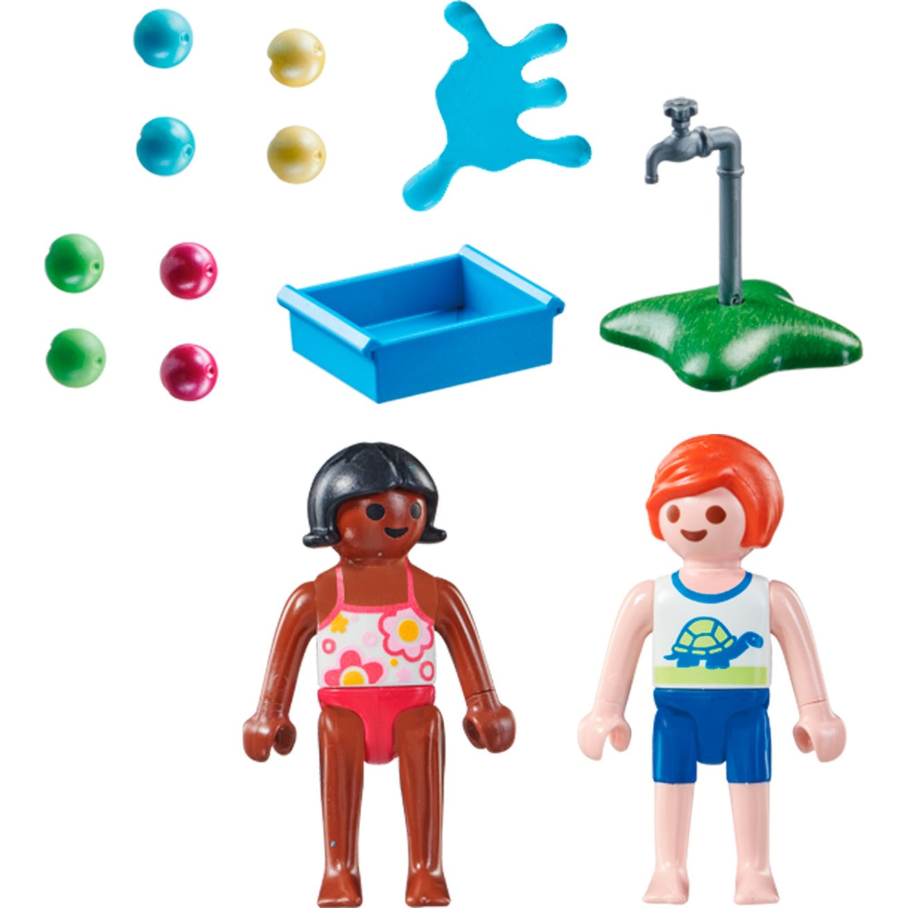 PLAYMOBIL 71166 specialPLUS Kinder mit Wasserballons, Konstruktionsspielzeug