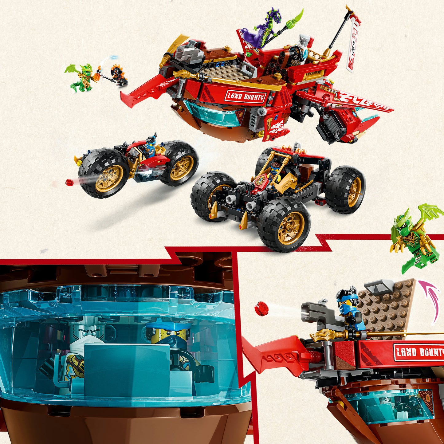71869 Ninjago Wüstensegler, Konstruktionsspielzeug