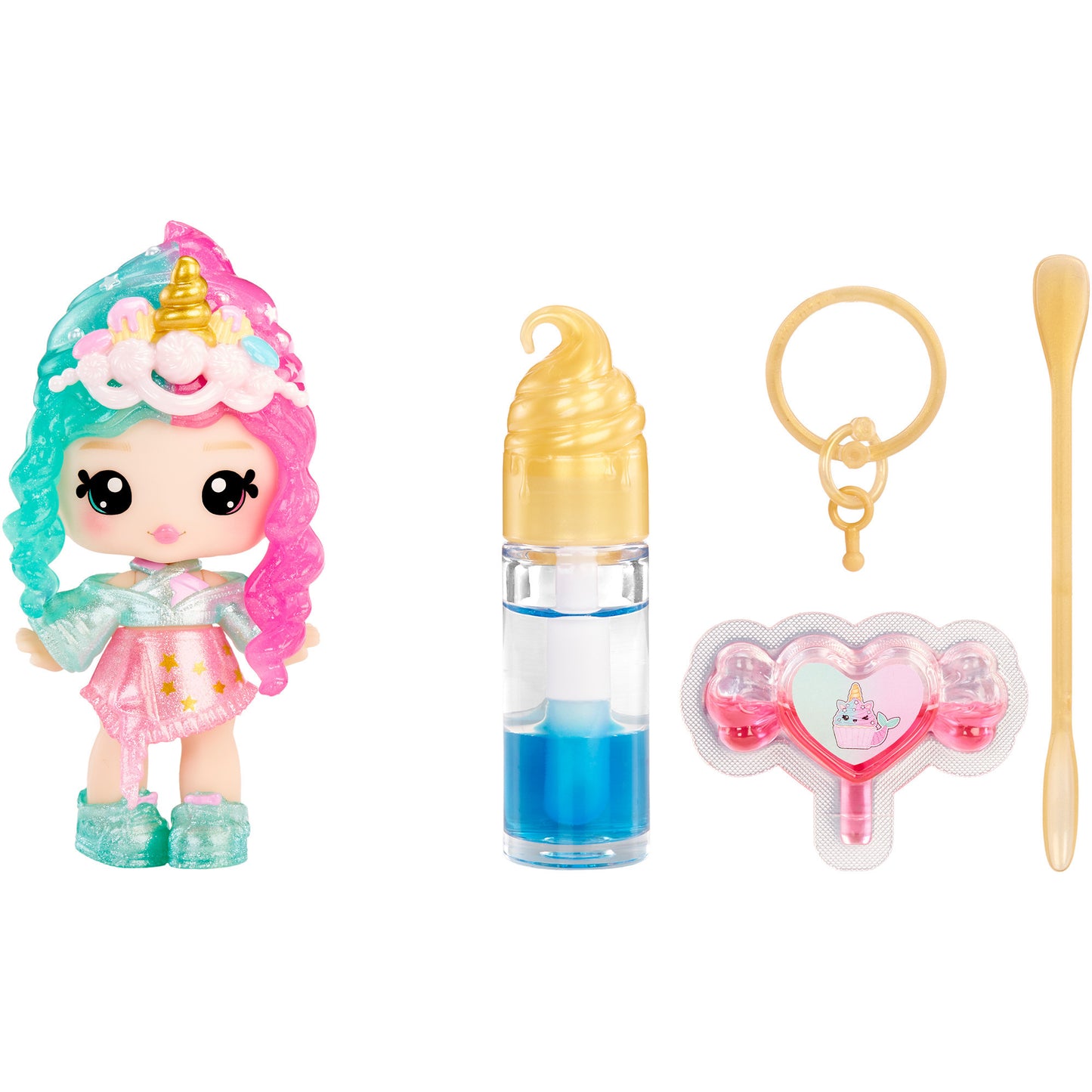 Yummiland Lip Gloss Doll: Mystery Color Change - Phoebe Frappe, Puppe