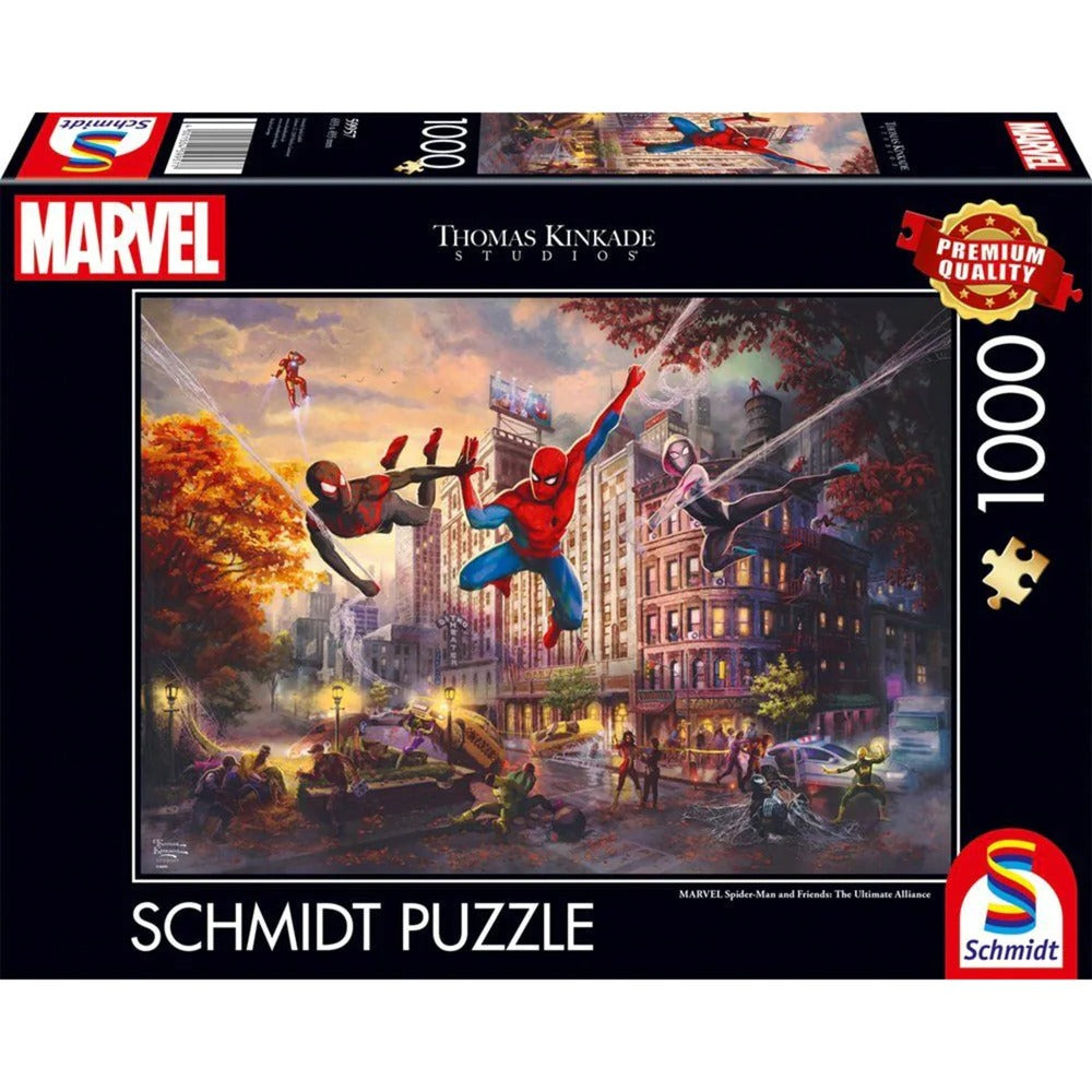 Schmidt Spiele Thomas Kinkade Studios: Marvel Spider-Man & Friends - The Ultimate Alliance (1000 Teile)