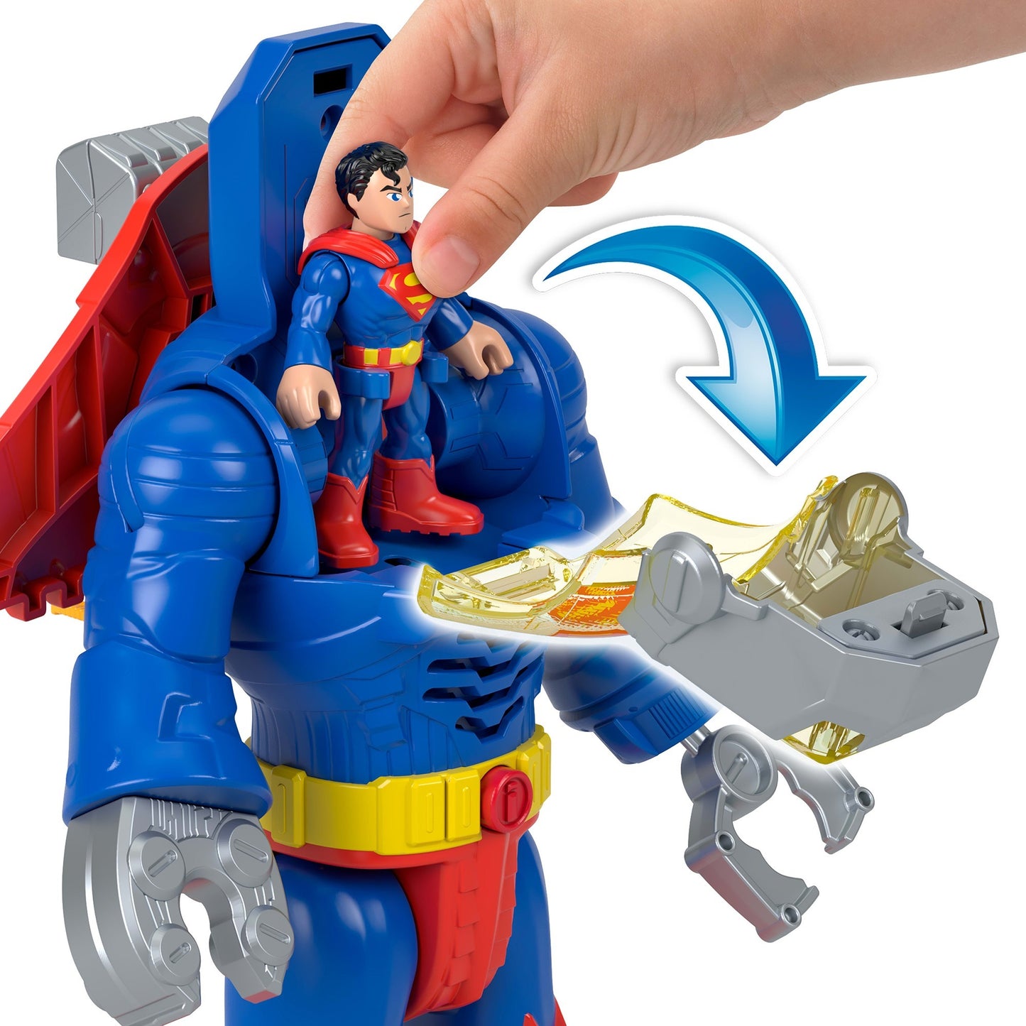 Imaginext DC Super Friends Superman Insider im Exo-Anzug, Spielfigur