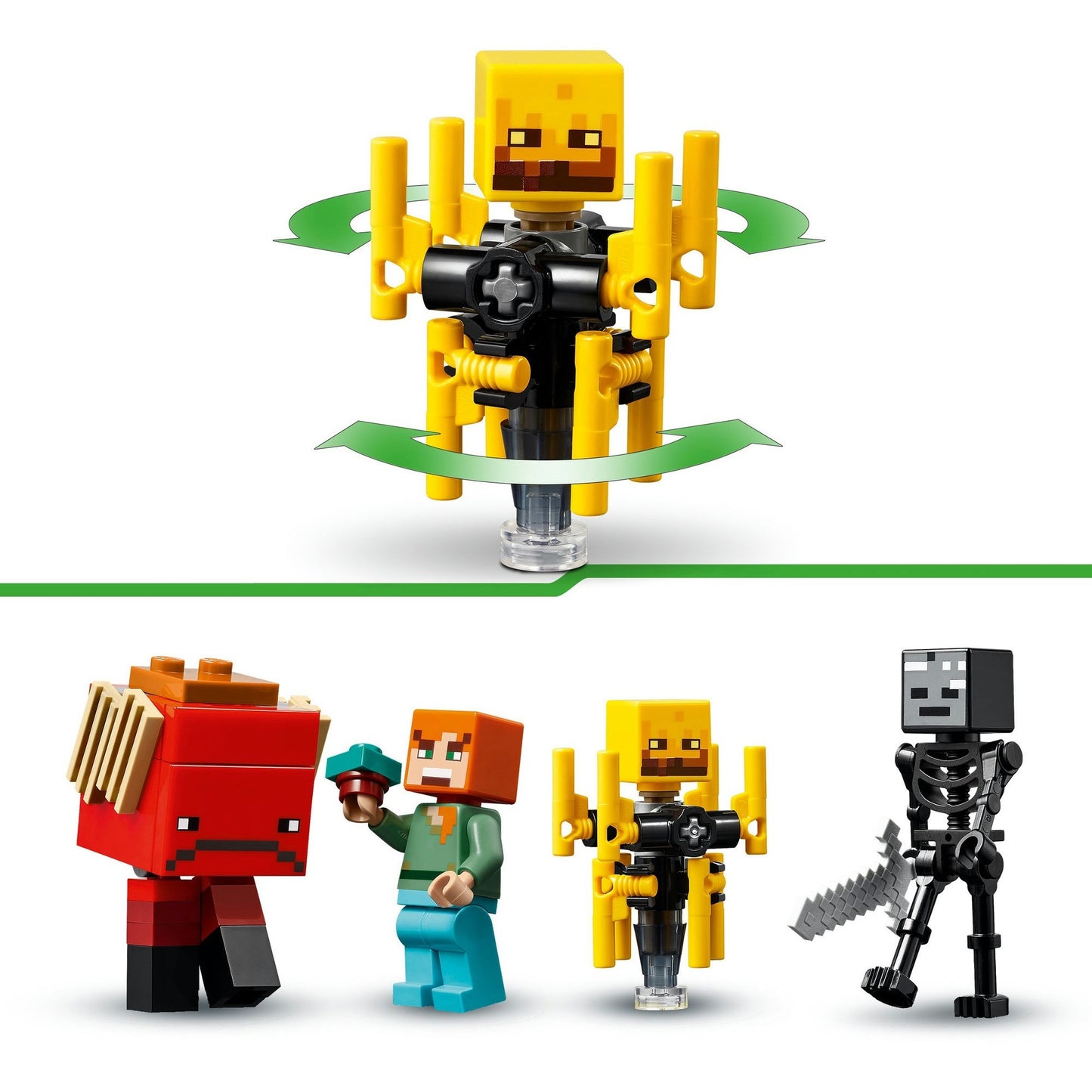 21266 Minecraft Das Lava-Duell im Nether, Konstruktionsspielzeug