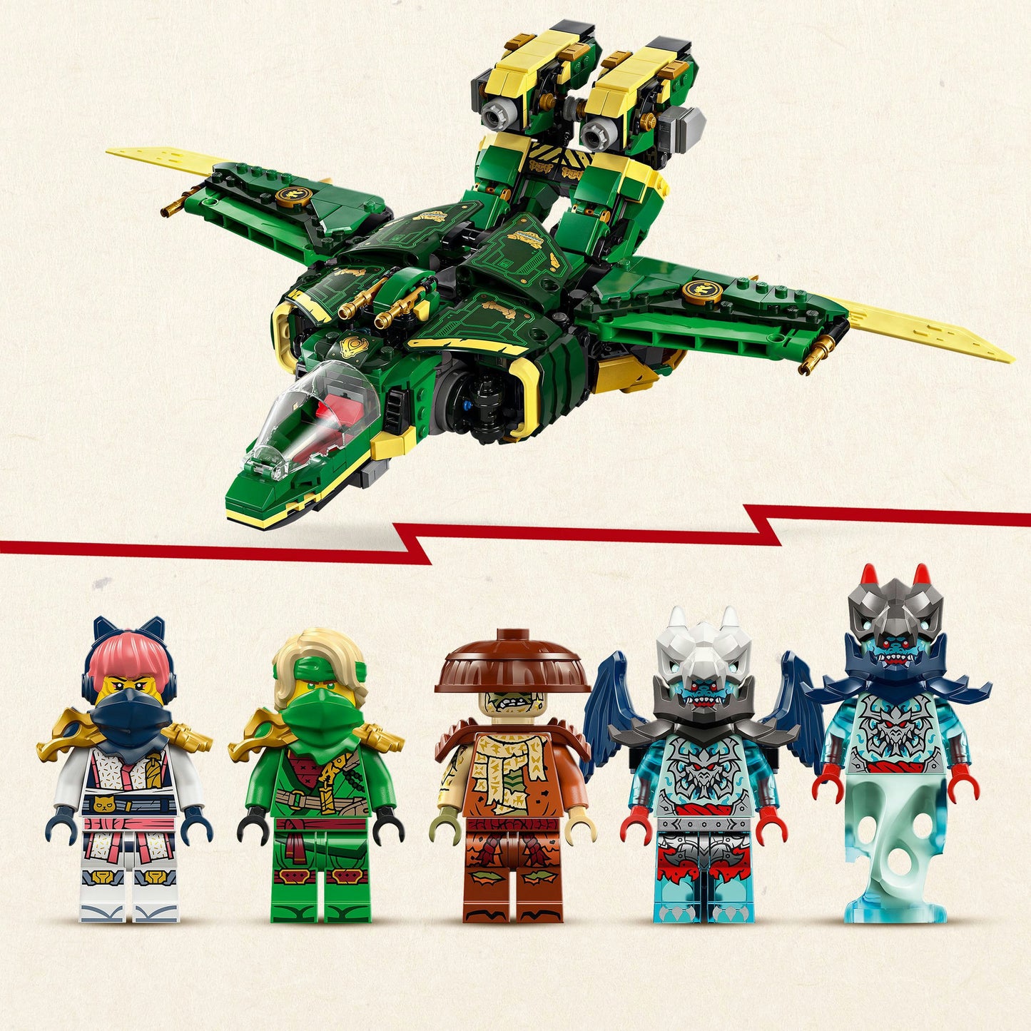 71845 Ninjago Lloyds Jet-Mech, Konstruktionsspielzeug