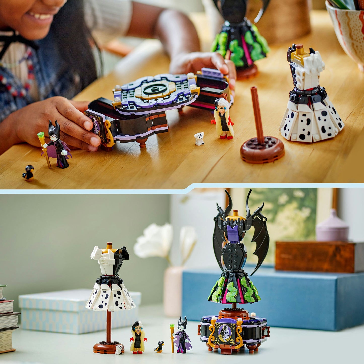 43262 Disney Classic Die Kleider von Malefiz & Cruella de Vil, Konstruktionsspielzeug