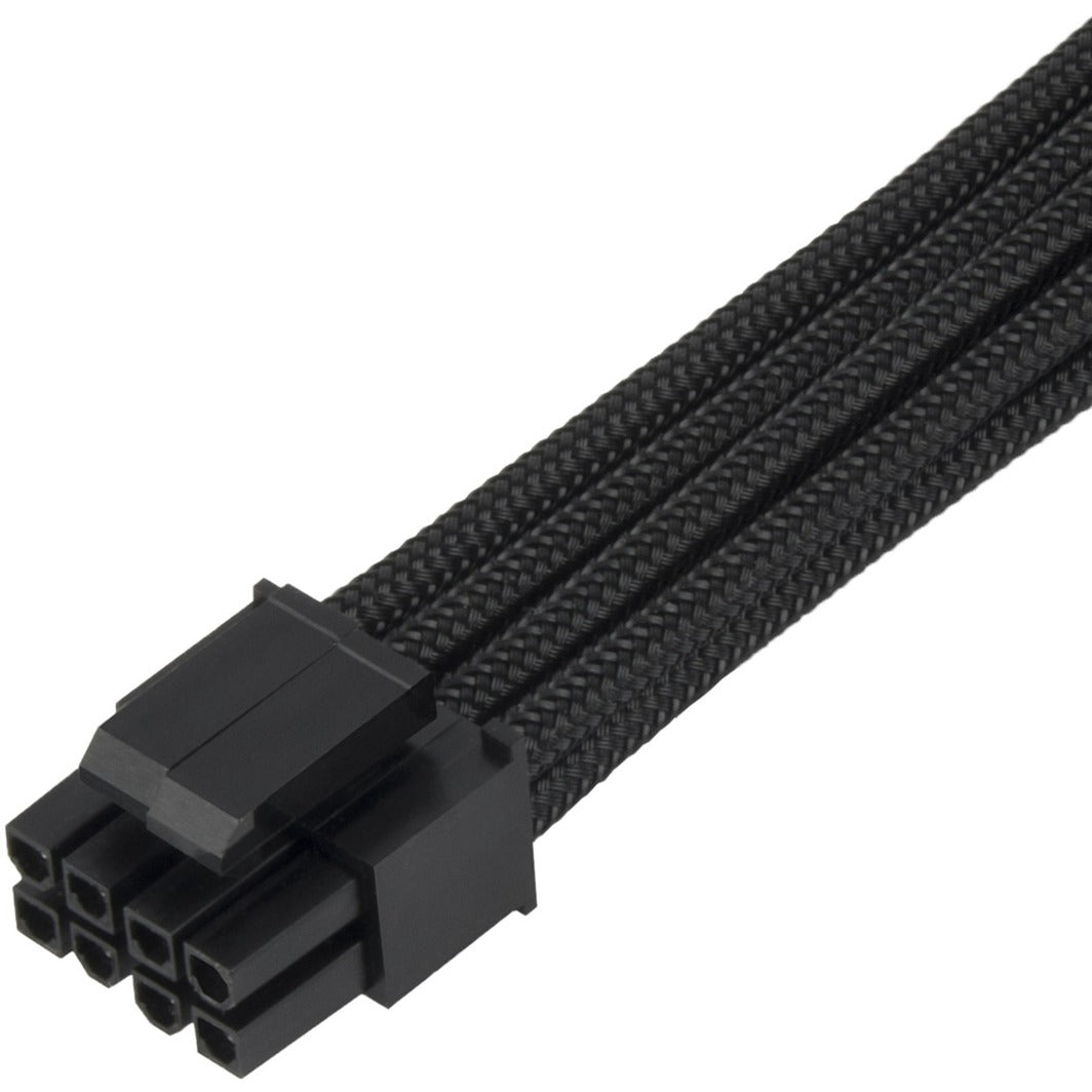 Silverstone Technology Strom-Verlängerungskabel SST-PP07E-EPS8B (schwarz, 30cm)
