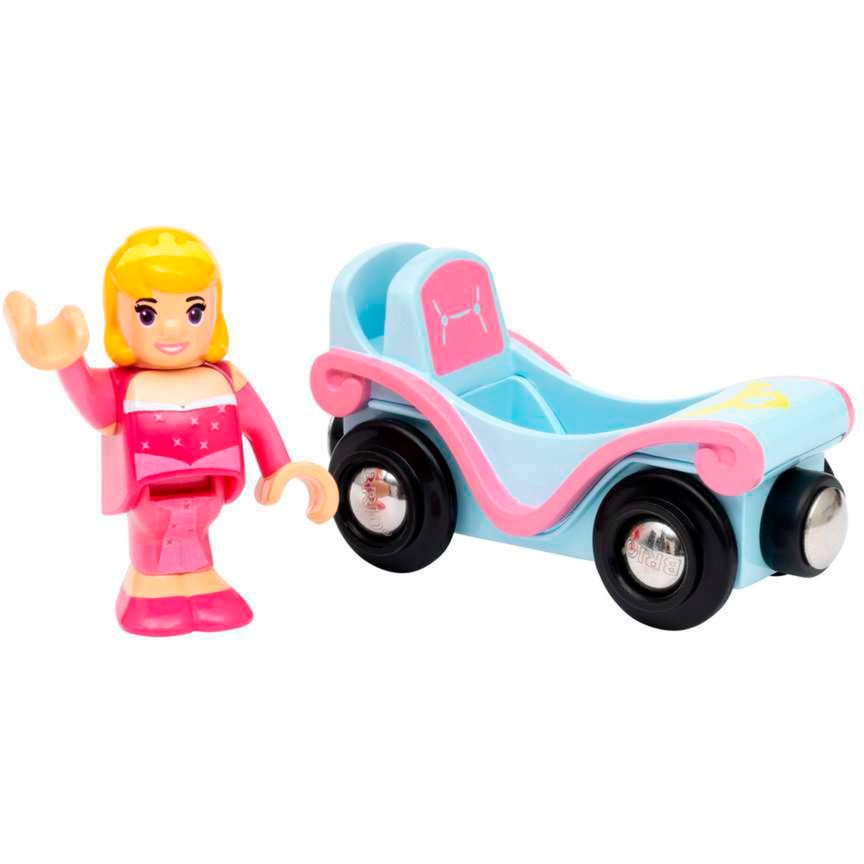 BRIO Disney Princess Dornröschen mit Waggon, Spielfahrzeug