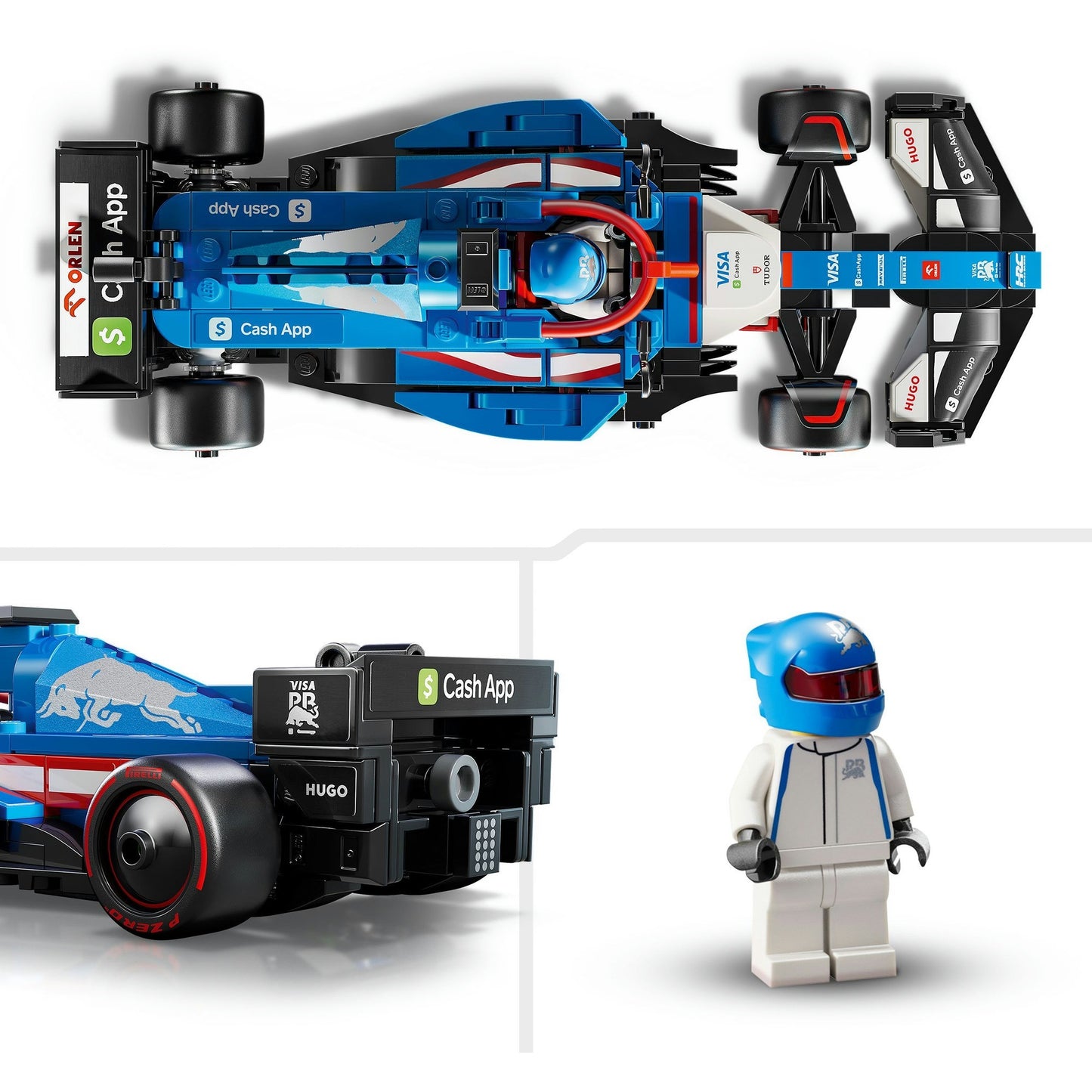 77246 Speed Champions Visa Cash App RB VCARB 01 F1 Rennauto, Konstruktionsspielzeug