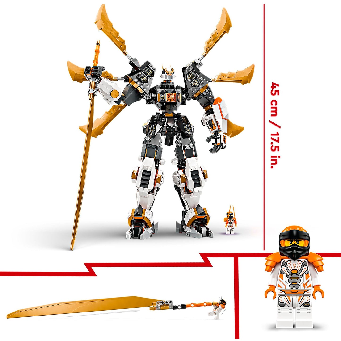 LEGO 71821 Ninjago Coles Titandrachen-Mech, Konstruktionsspielzeug