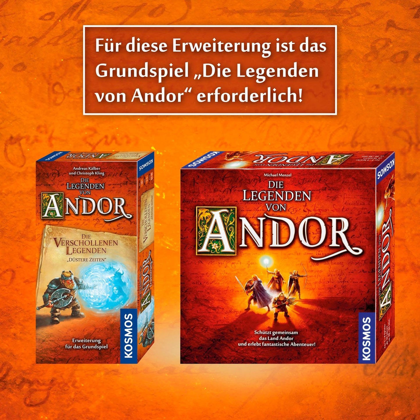 KOSMOS Die Legenden von Andor - Die verschollenen Legenden "Düstere Zeiten", Brettspiel