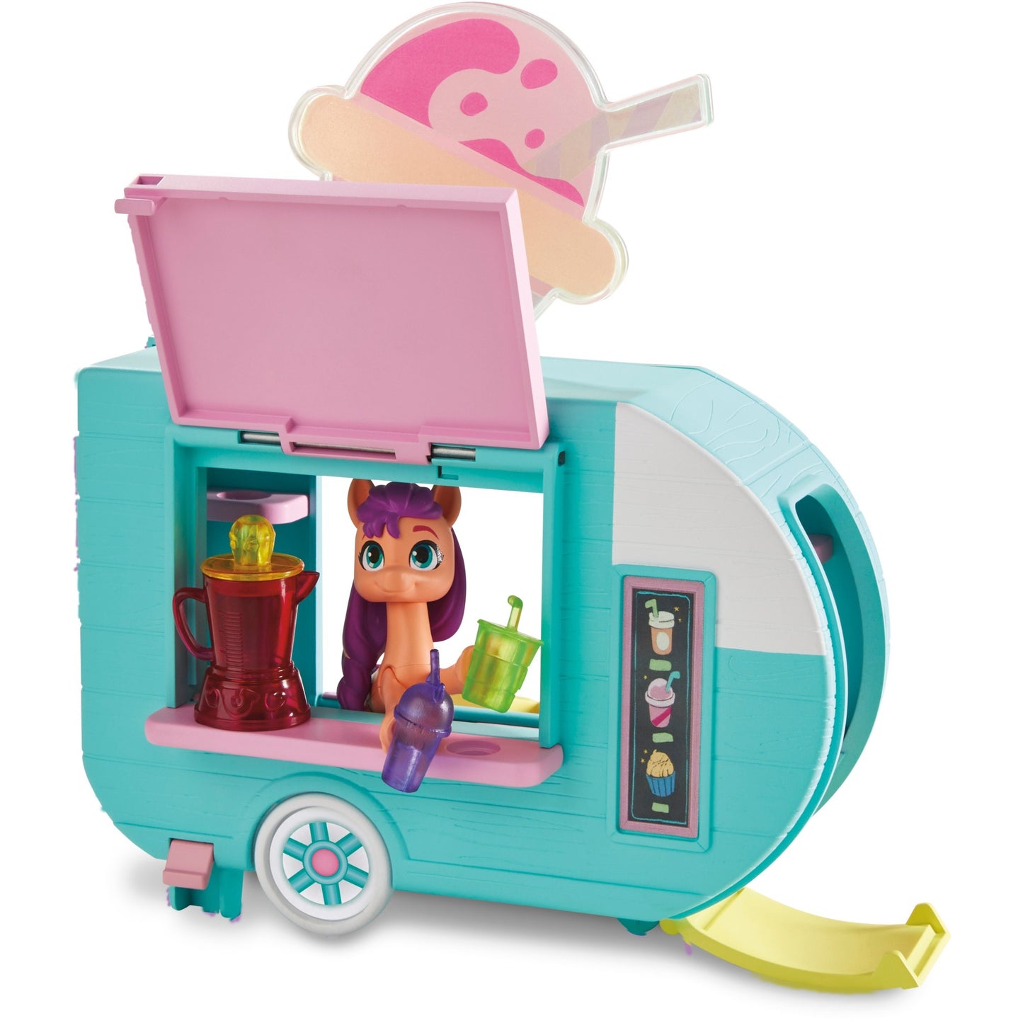 Hasbro My Little Pony Sunny Starscout Smoothie Truck, Spielfahrzeug