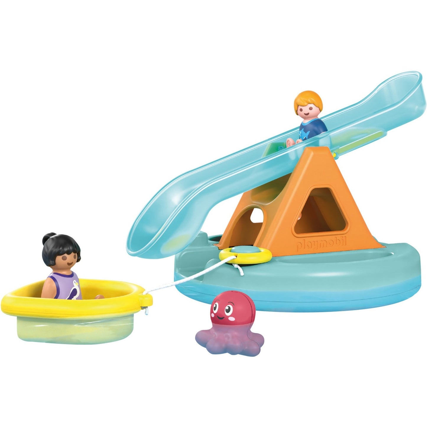 Playmobil 71687 Junior Aqua: Badeinsel mit Wasserrutsche