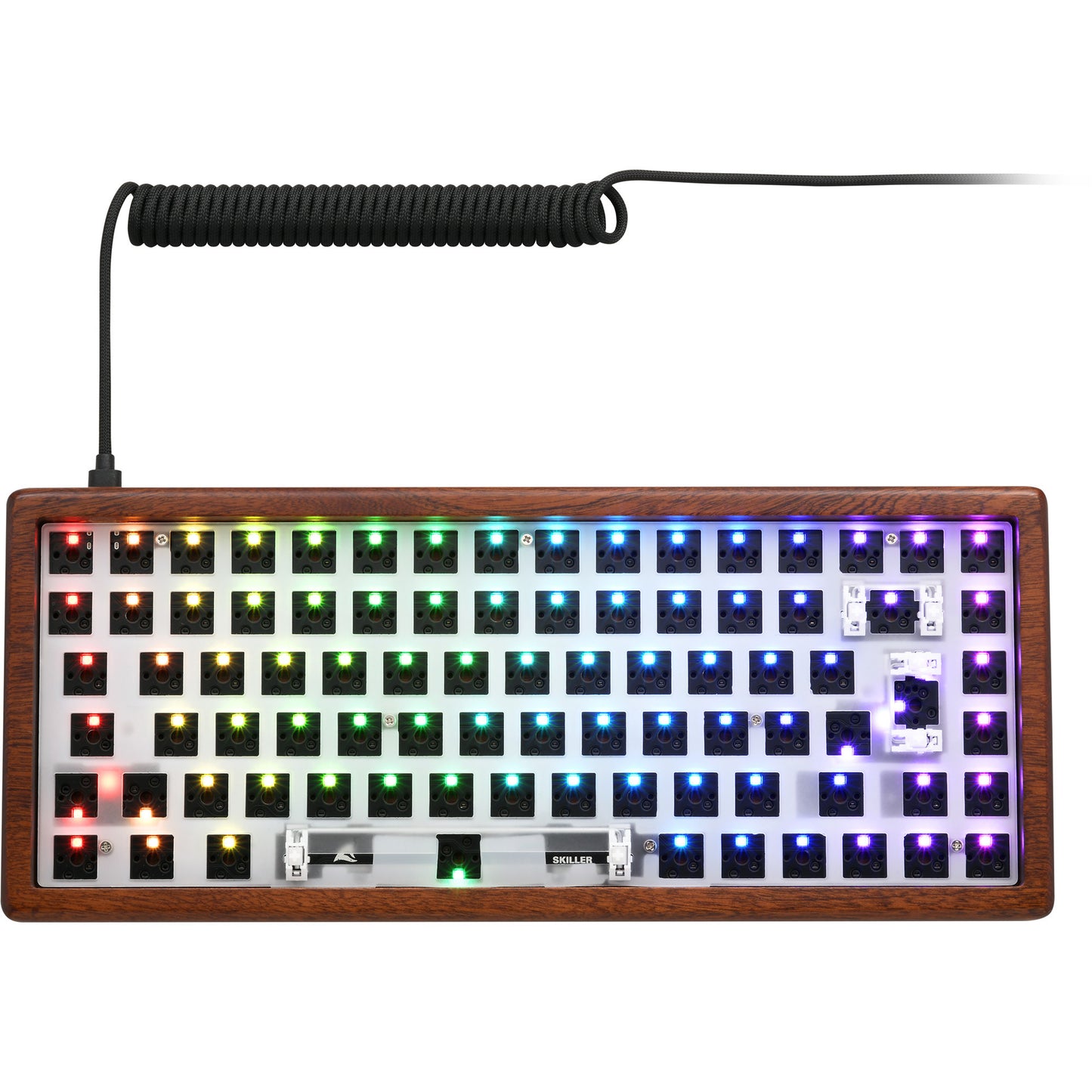 SKILLER SGK50 S3 Wood Barebone, Gaming-Tastatur