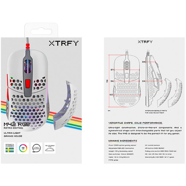 Cherry Xtrfy M42 RGB (grau/rot)