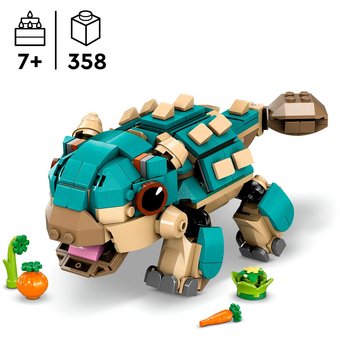 LEGO 76962 Jurassic World Baby Bumpy: Ankylosaurus, Konstruktionsspielzeug