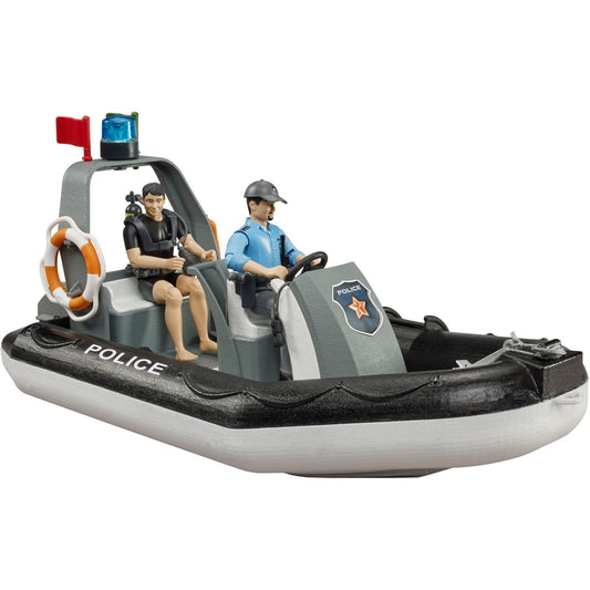 BRUDER bworld Polizei Schlauchboot