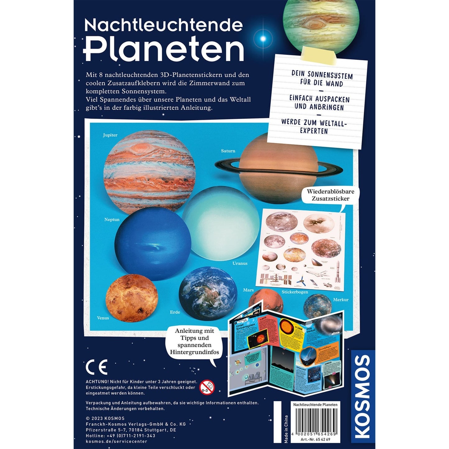 Nachtleuchtende Planeten, Experimentierkasten