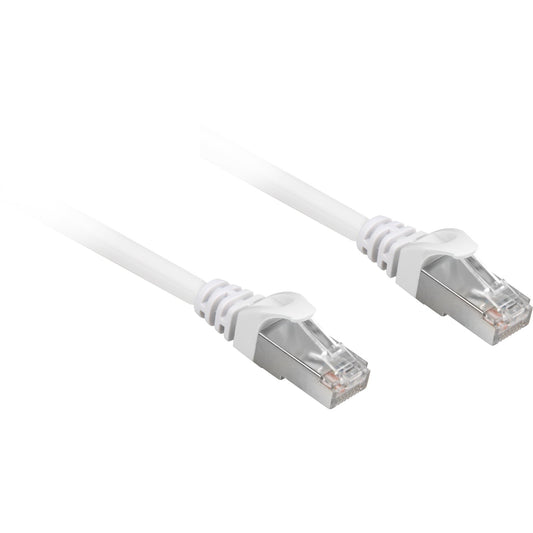 Sharkoon Patchkabel RJ45 Cat.6a SFTP (weiss, 1,5 Meter, LSOH (Halogenfrei))