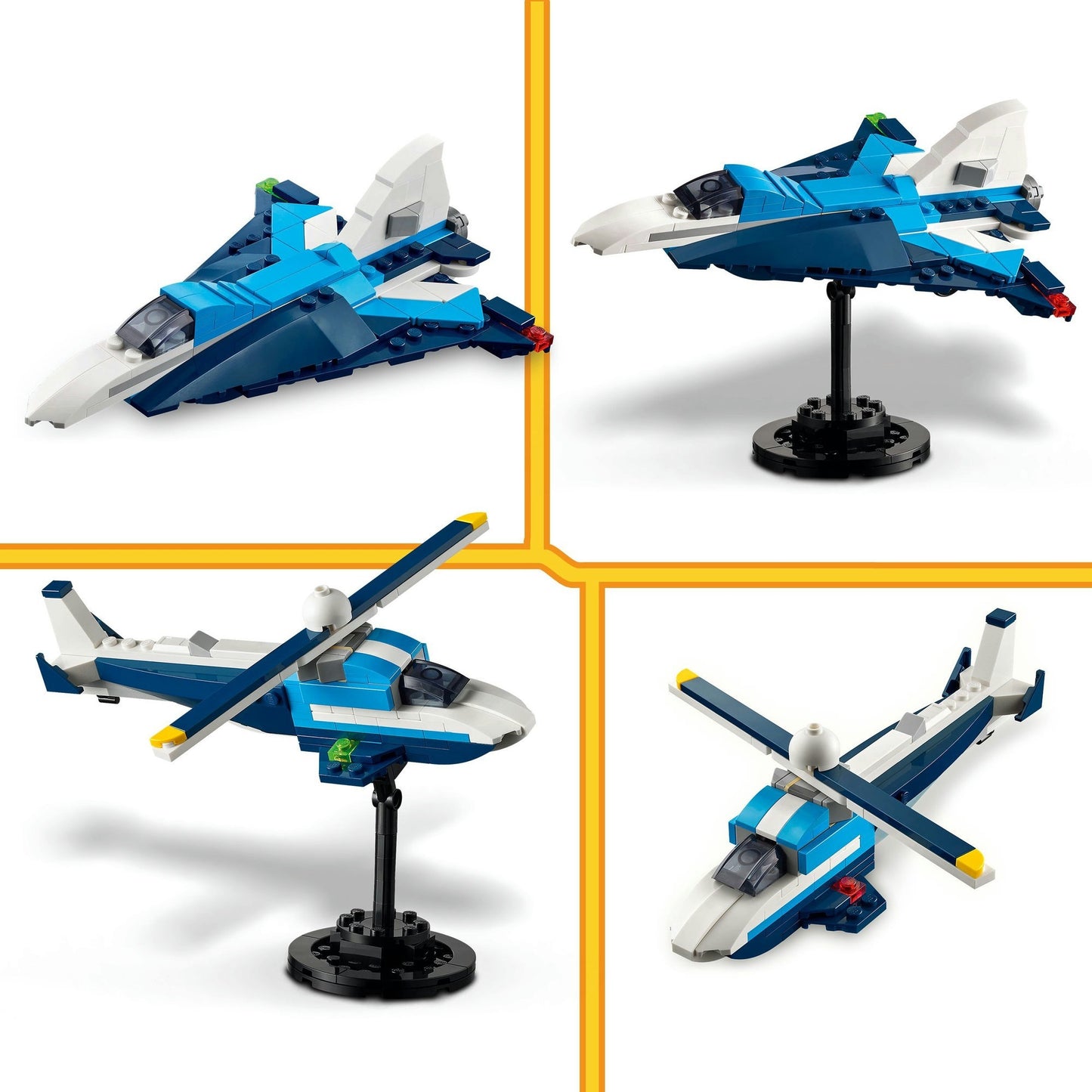 31160 Creator 3-in-1 Flieger: Rennflugzeug, Konstruktionsspielzeug