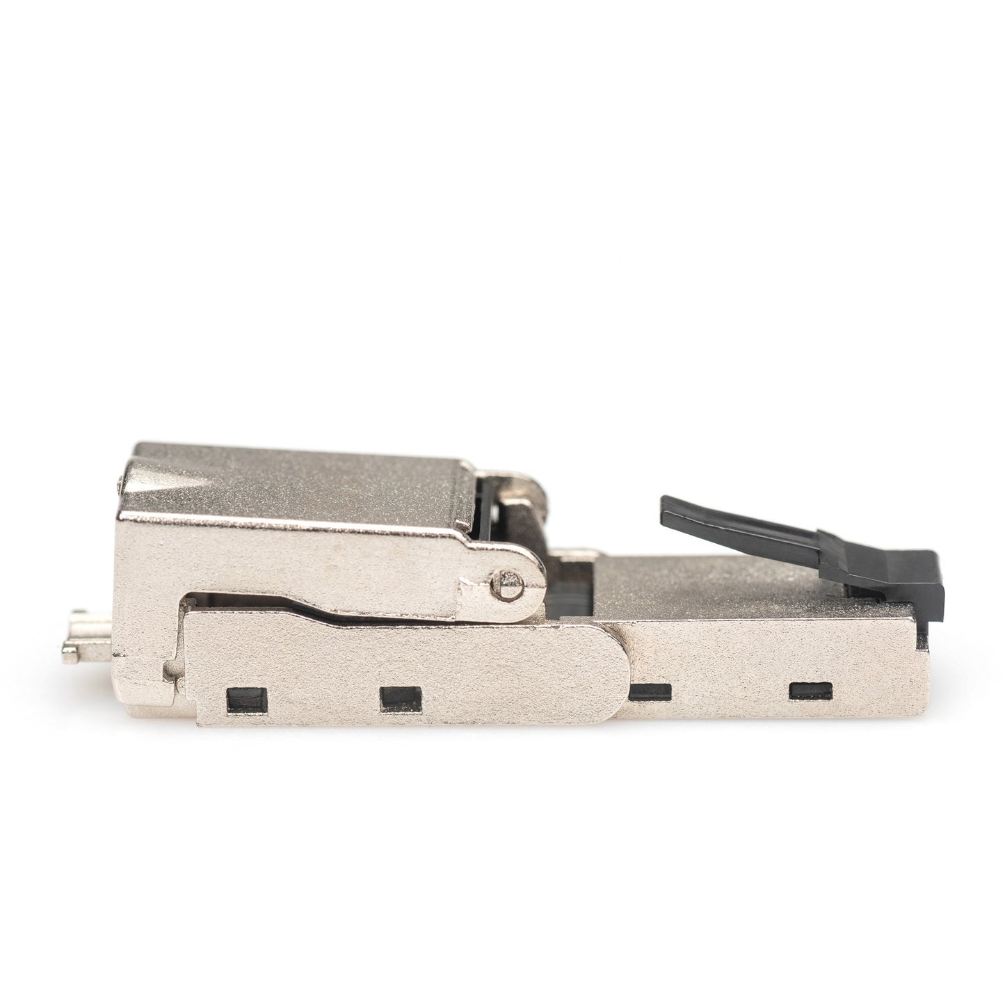 CAT.6a Feldstecker abwinkelbar, STP mit Staubschutzkappe