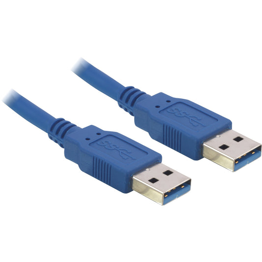 DeLOCK USB 3.2 Gen 1 Kabel, USB-A Stecker > USB-A Stecker (blau, 1,5 Meter)