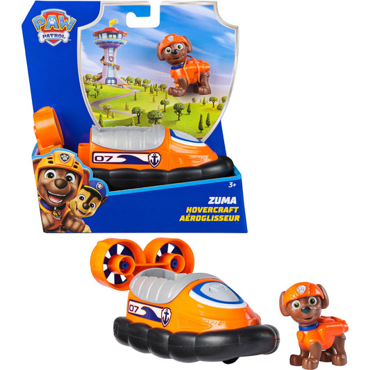 Paw Patrol - Luftkissenboot mit Zuma Hundefigur, Spielfahrzeug