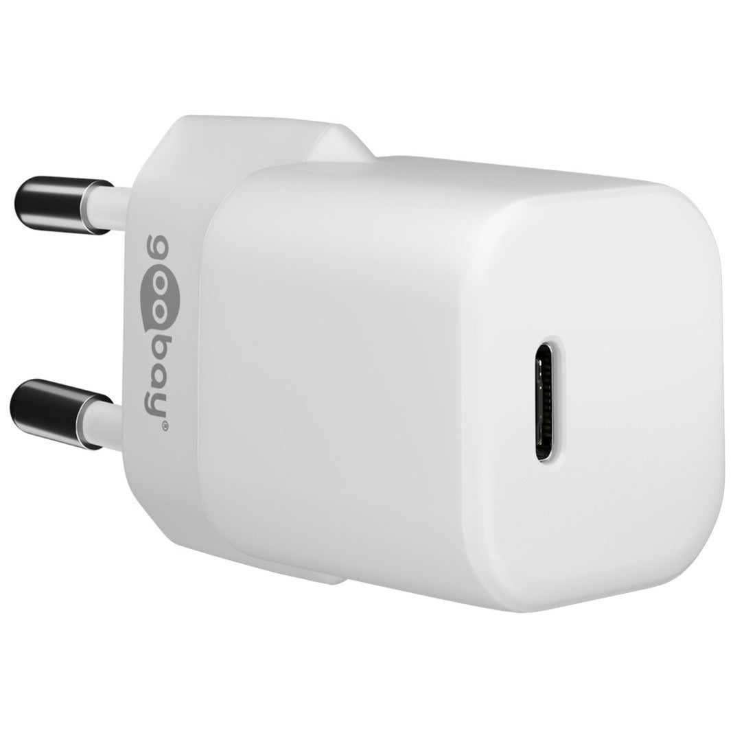 Goobay Apple Lightning / USB-C PD-Ladeset 30 Watt (weiss, 1 Meter Kabel, PD)