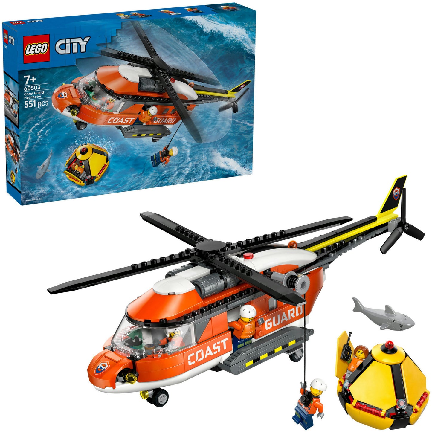 60503 City Hubschrauber der Küstenwache, Konstruktionsspielzeug