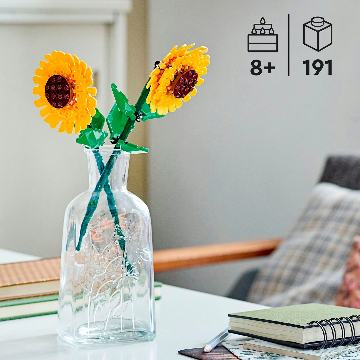 LEGO 40524 Iconic Sonnenblumen, Konstruktionsspielzeug