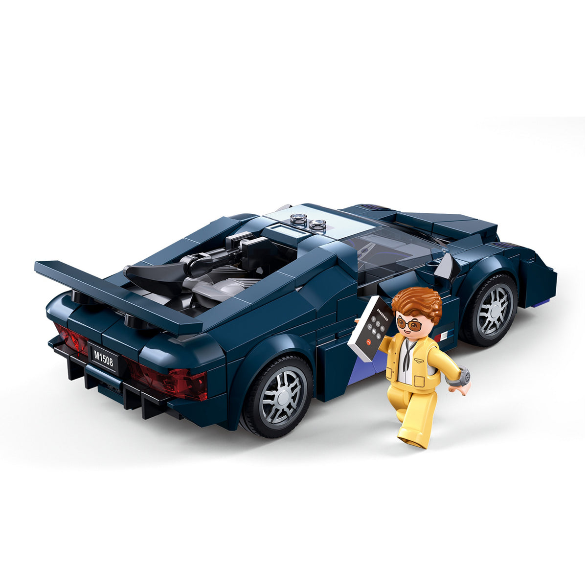 ModelBricks Dunkelblauer Sportwagen, Konstruktionsspielzeug