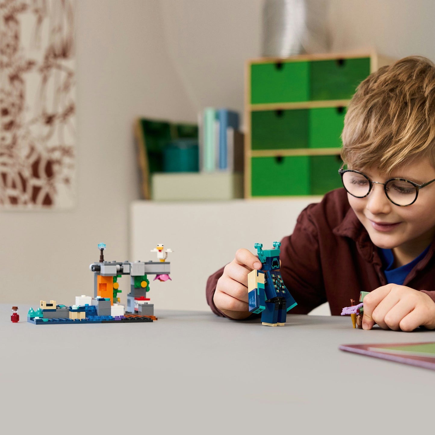 21274 Minecraft Begegnung mit dem Wächter, Konstruktionsspielzeug