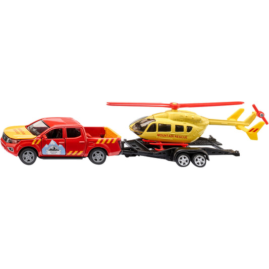 SUPER Nissan Navara mit Helikopter, Modellfahrzeug