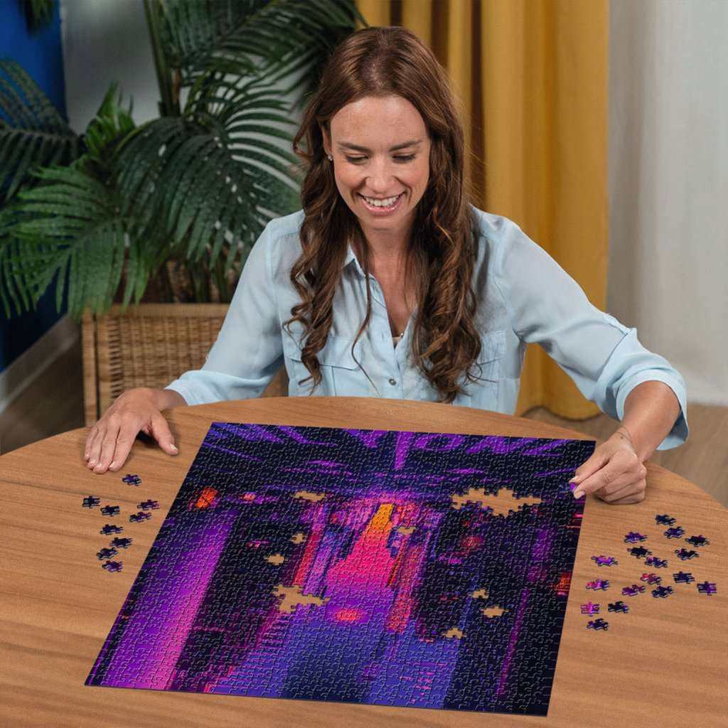 Puzzle New York in Neon