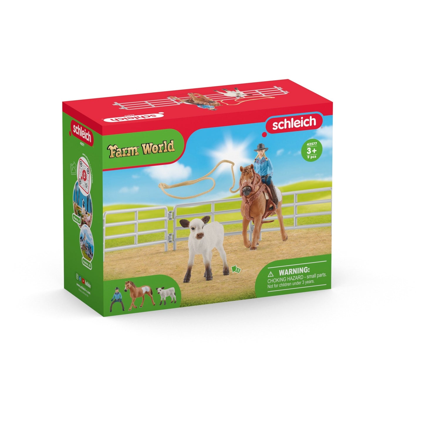 Schleich Farm World Team Roping mit Cowgirl