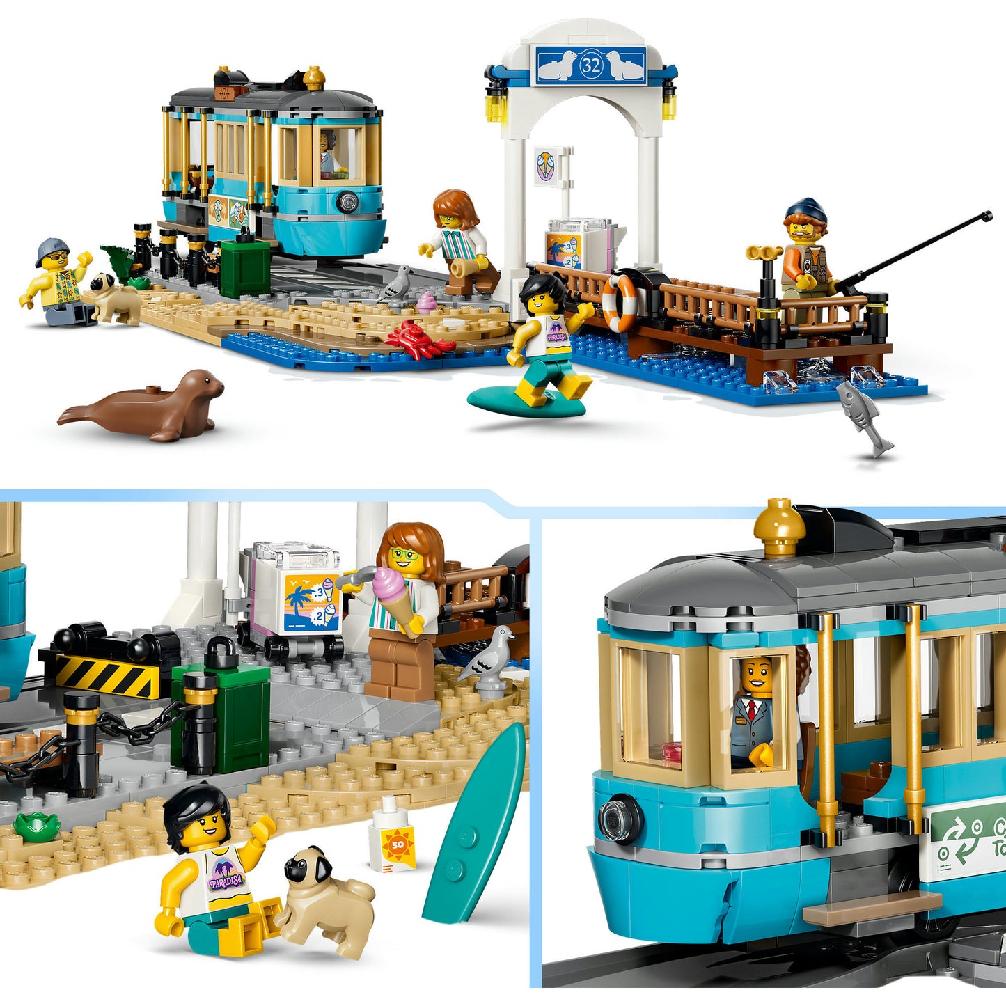 60506 City Klassische Strandstrassenbahn, Konstruktionsspielzeug
