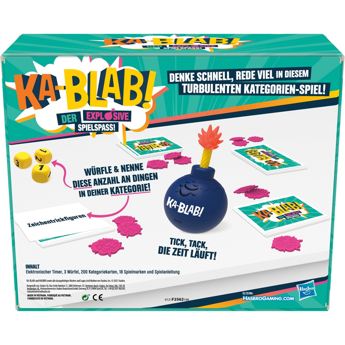 Hasbro Ka-Blab!, Kartenspiel