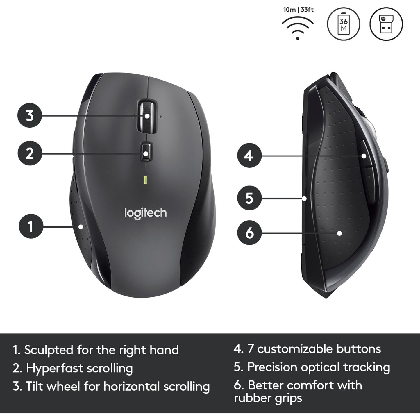 Logitech M705 Marathon (anthrazit)