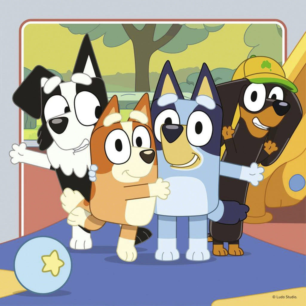 Kinderpuzzle Bluey - Erinnerungen schaffen