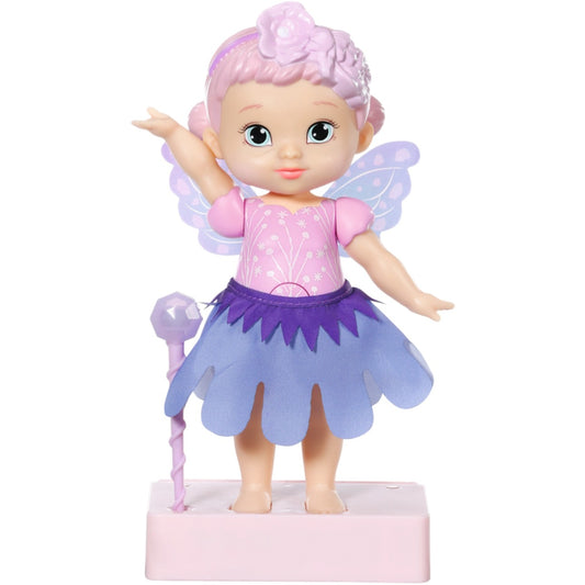 ZAPF Creation BABY born® Storybook Fairy Violet 18cm (mit Zauberstab, Bühne, Kulisse und Bilderbüchlein)