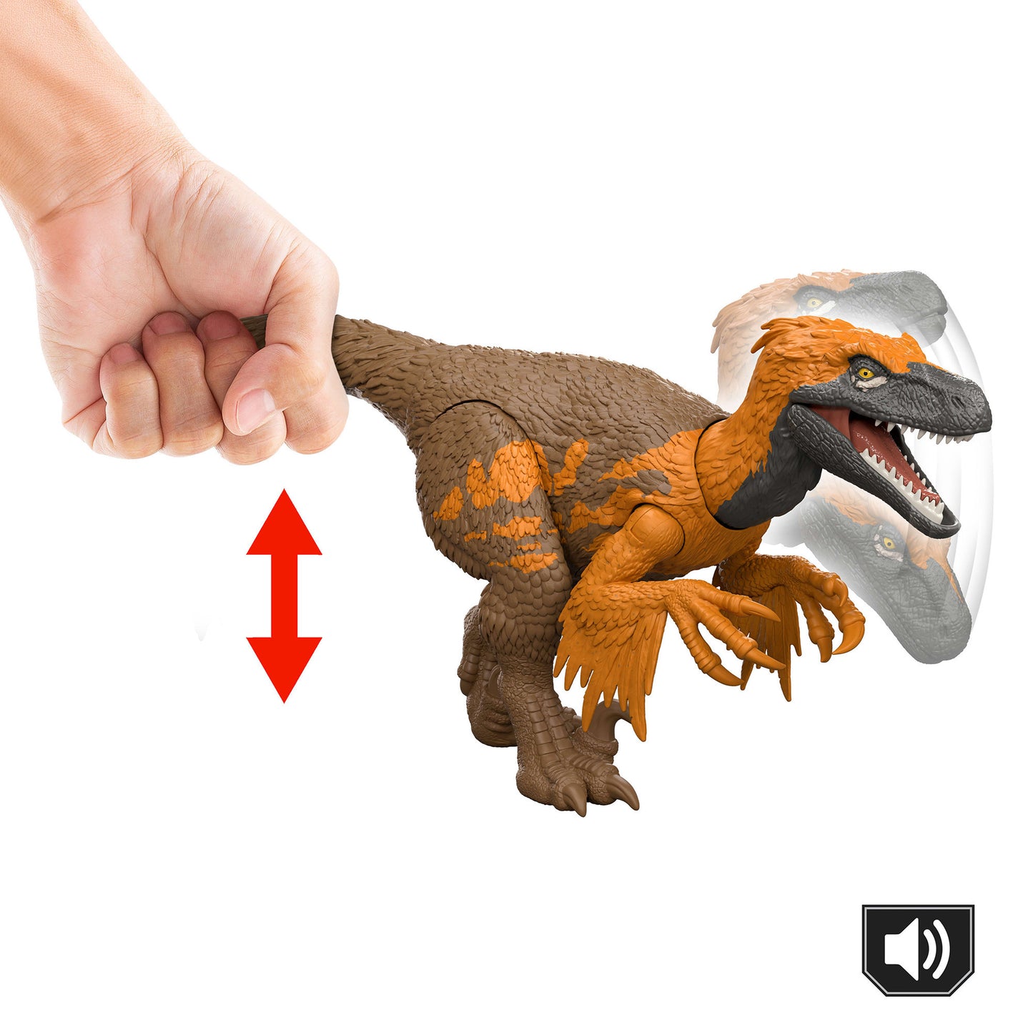 Jurassic World Wild Roar Utahraptor, Spielfigur