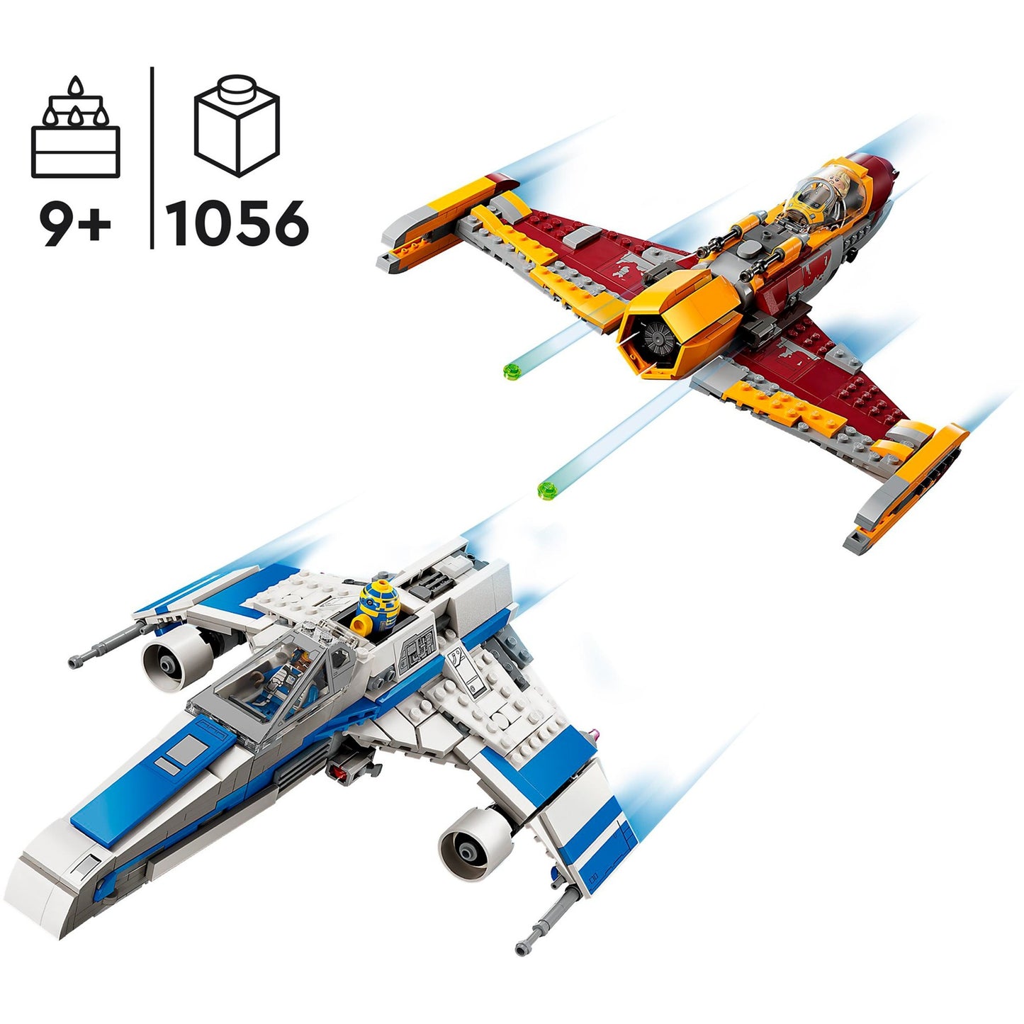 LEGO 75364 Star Wars New Republic E-Wing vs. Shin Hatis Starfighter, Konstruktionsspielzeug