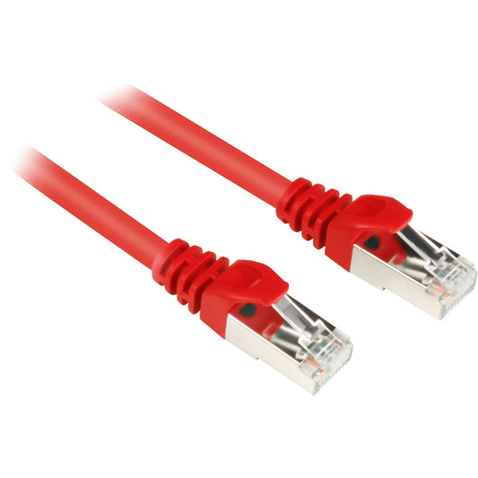 Sharkoon Patchkabel RJ45 Cat.6 SFTP (rot, 25 cm)