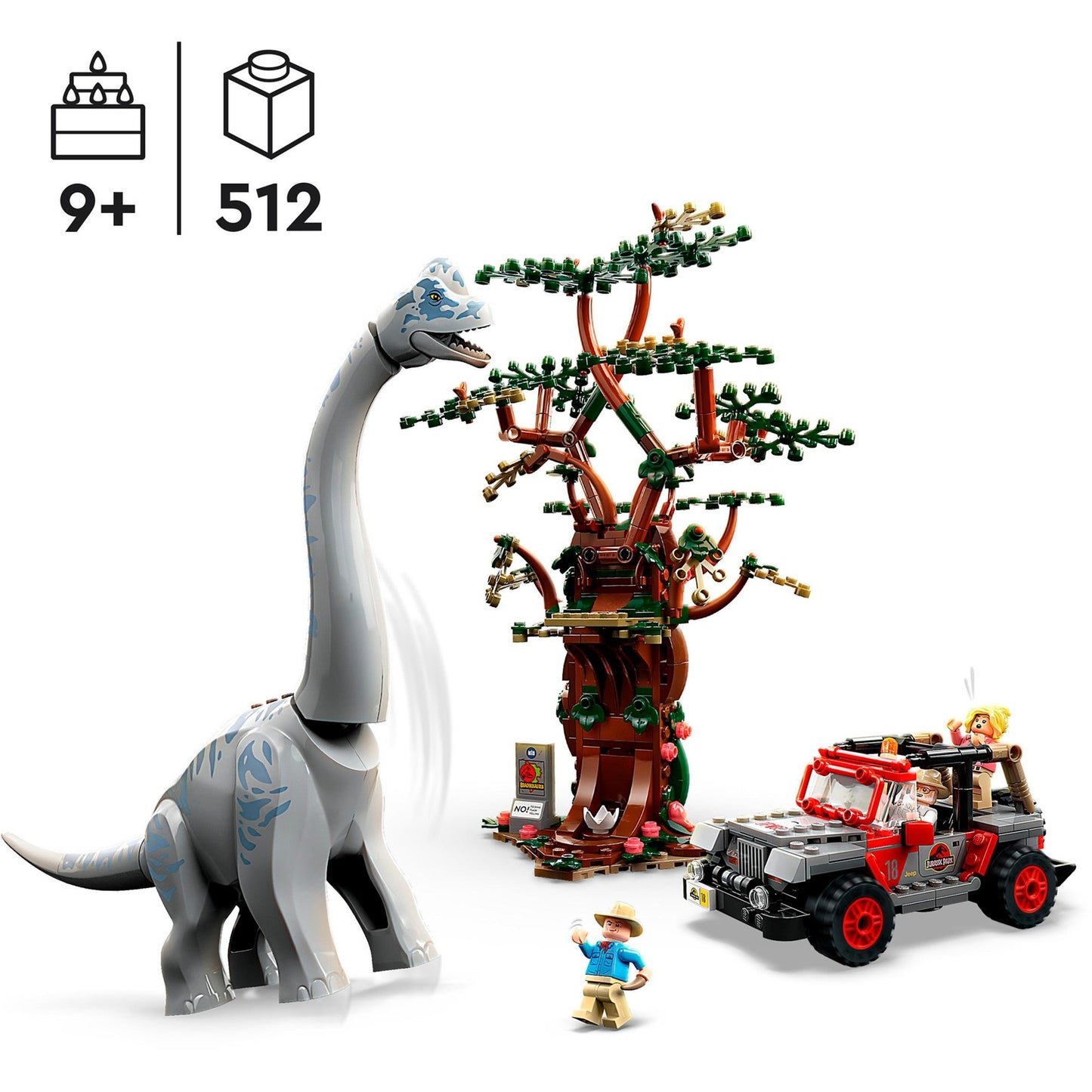 LEGO 76960 Jurassic World Entdeckung des Brachiosaurus, Konstruktionsspielzeug