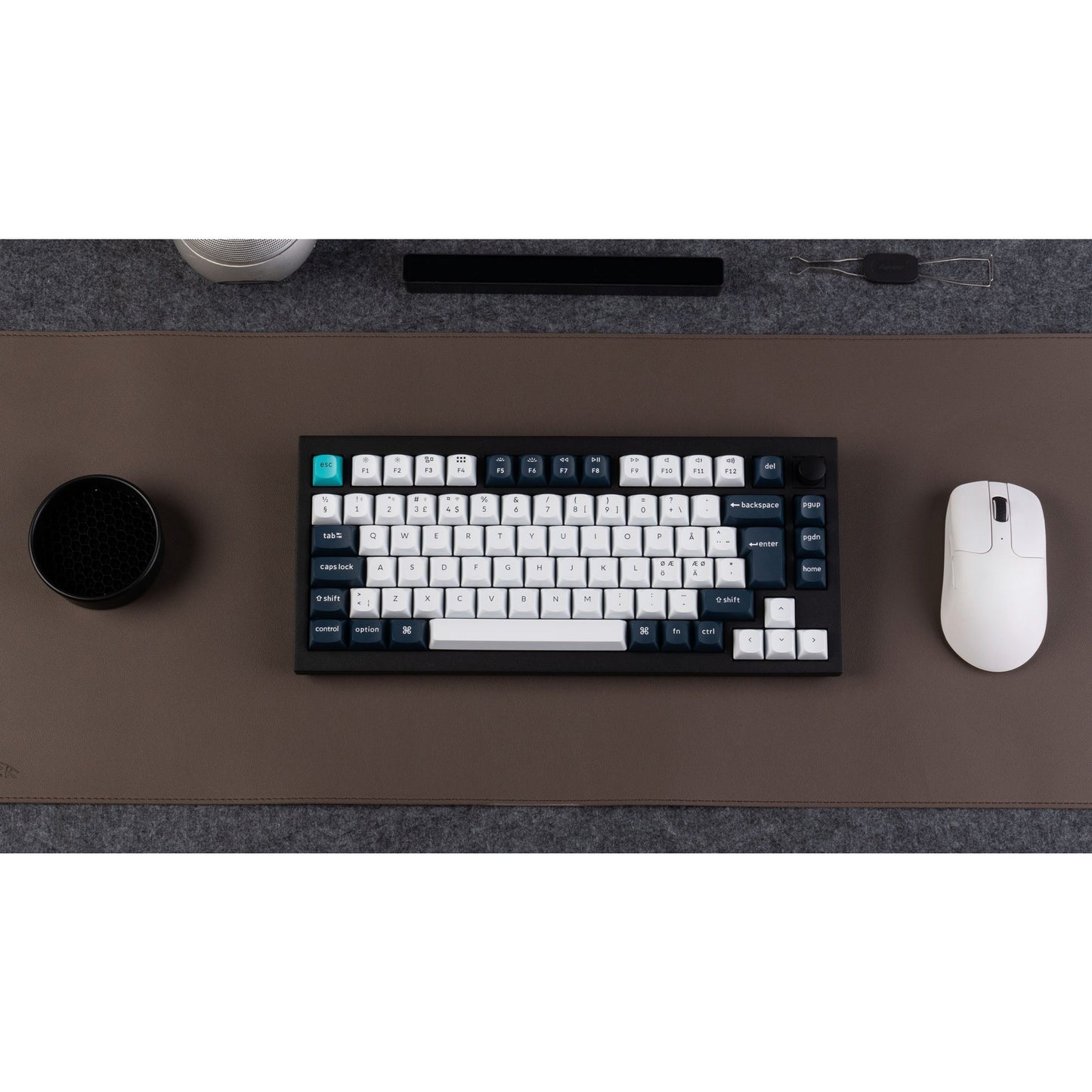 Keychron Q1 Max (schwarz/mehrfarbig, DE-Layout, Gateron Jupiter Brown, Hot-Swap, Aluminiumrahmen, RGB)