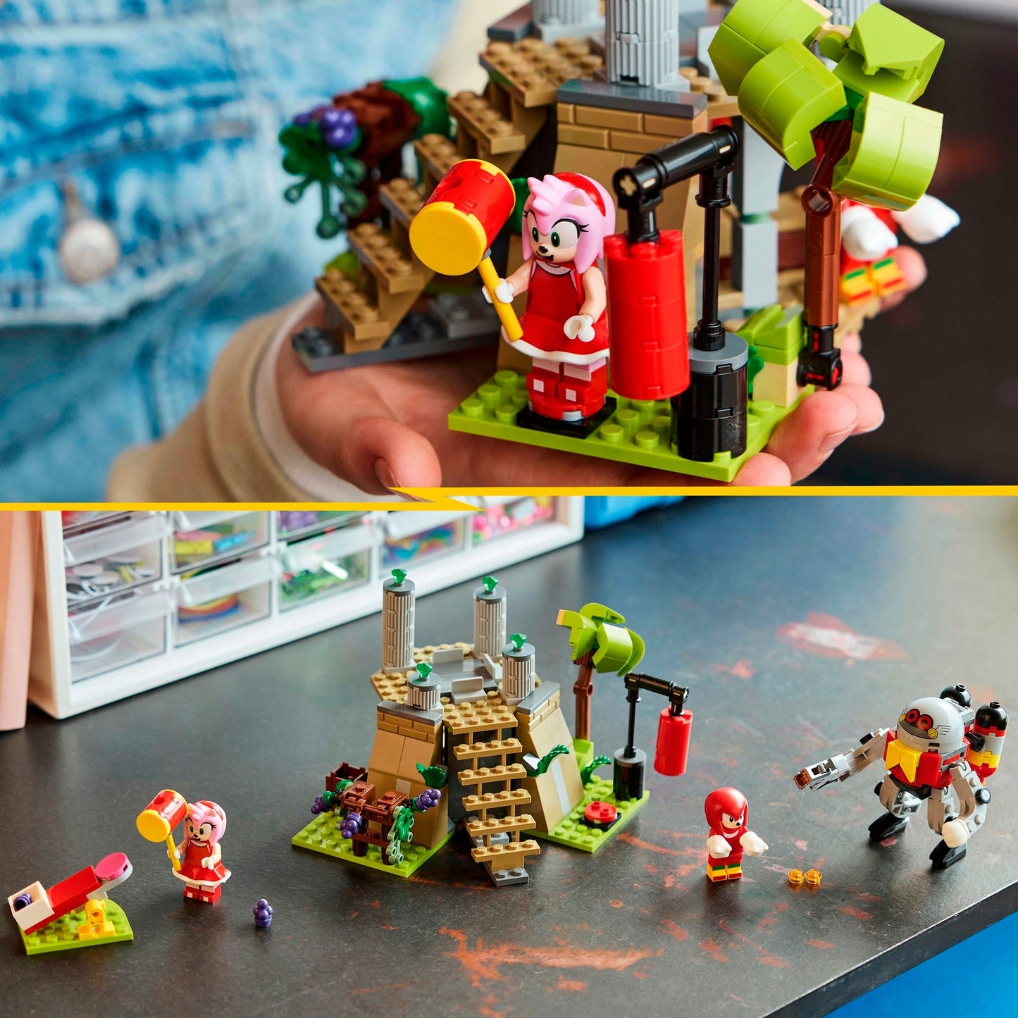 LEGO 76998 Sonic the Hedgehog Knuckles und der Schrein des Master Emerald, Konstruktionsspielzeug