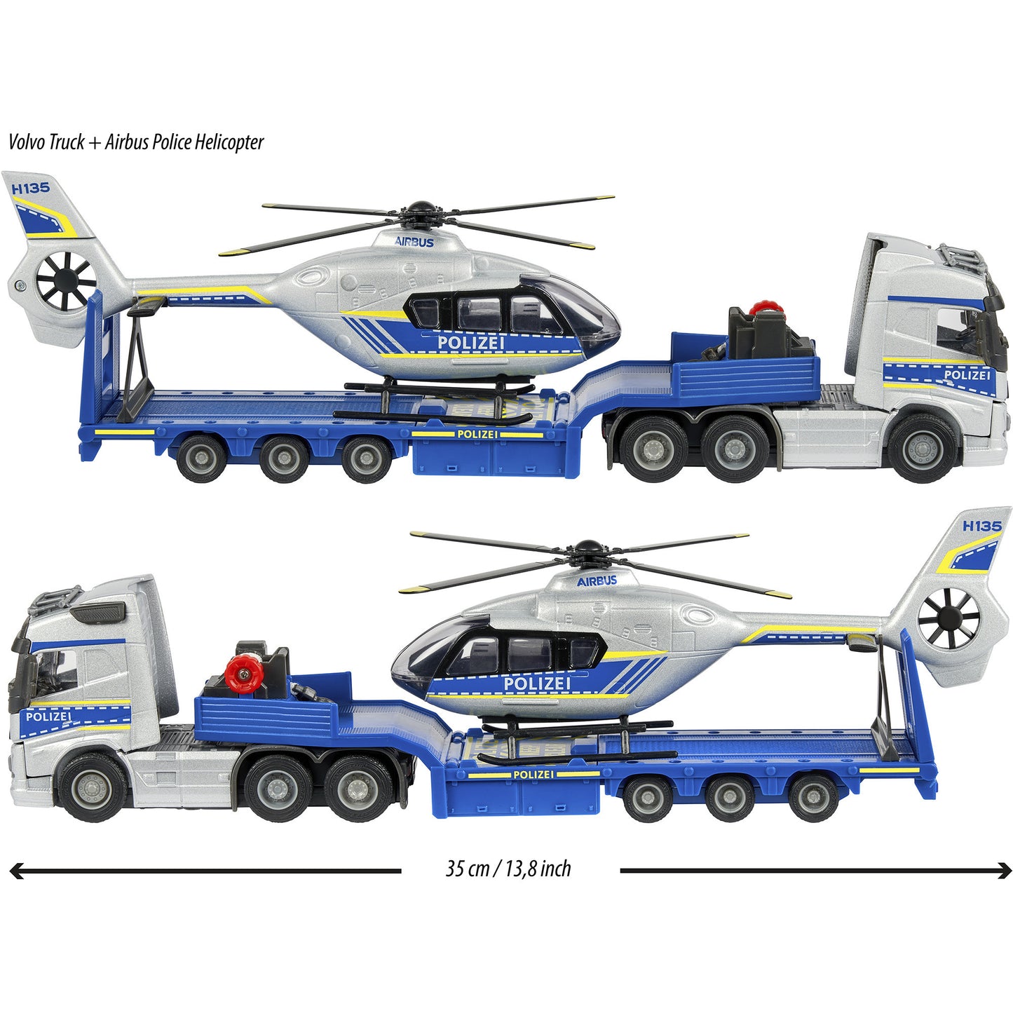 Volvo Truck + Airbus Police Helicopter, Spielfahrzeug