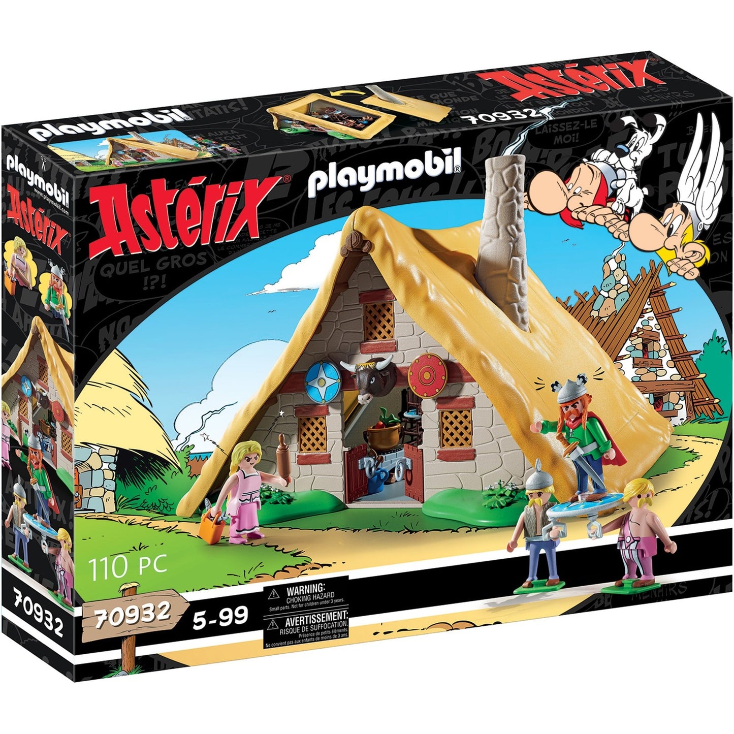 PLAYMOBIL 70932 Asterix Hütte des Majestix, Konstruktionsspielzeug