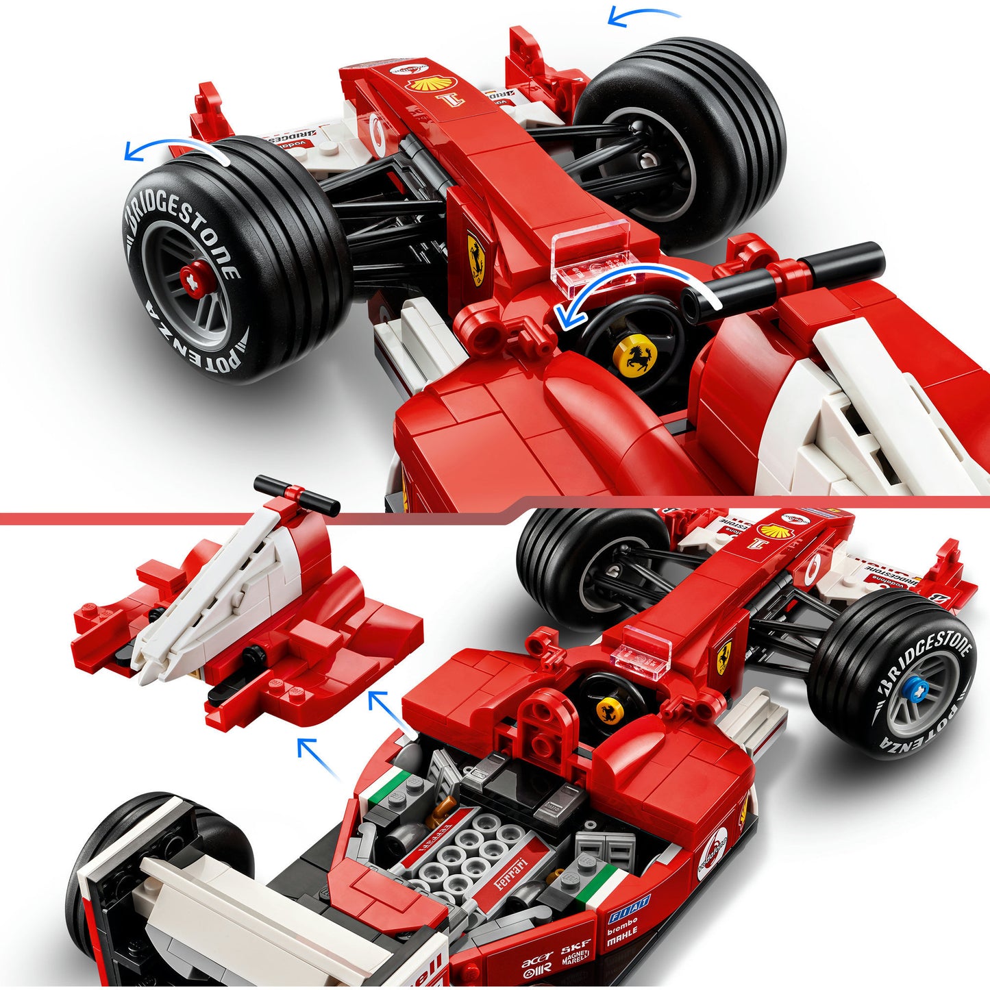 11375 Icons Ferrari F2004 und Michael Schumacher, Konstruktionsspielzeug