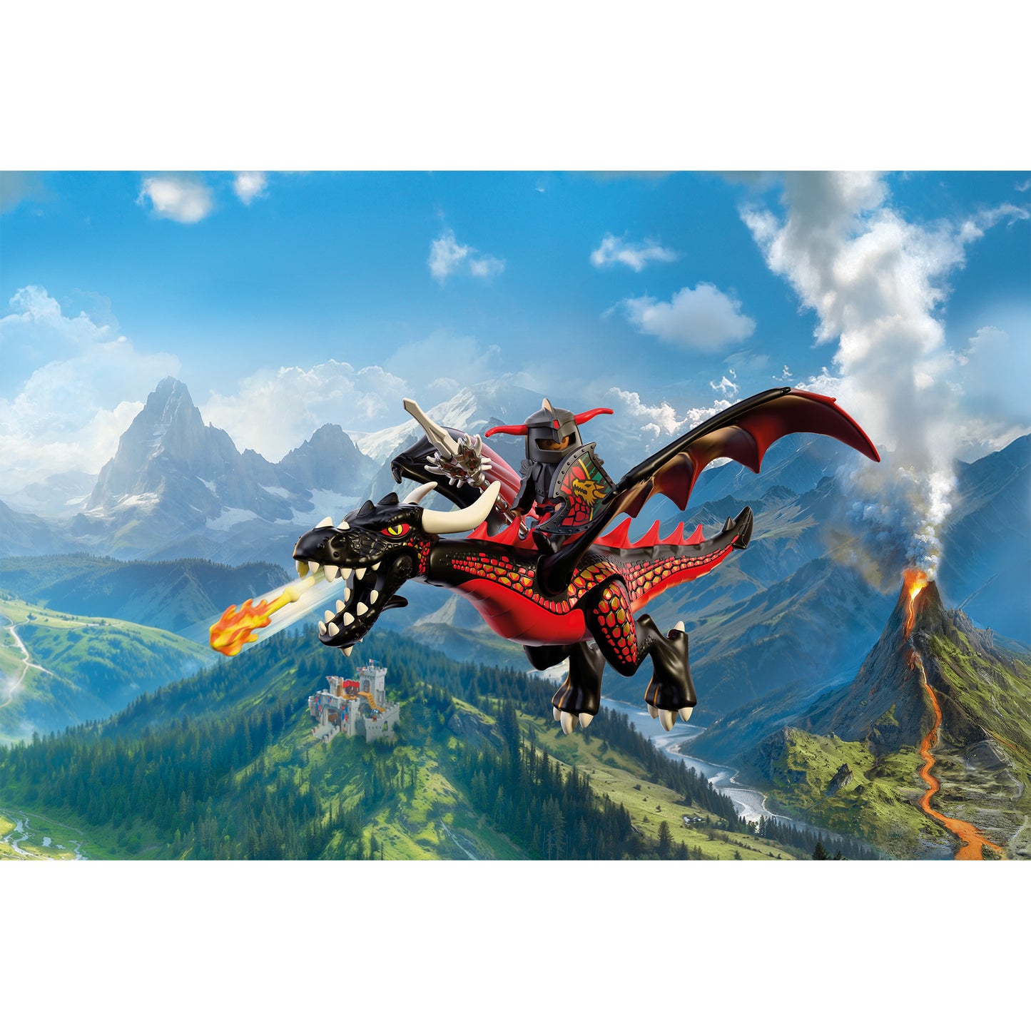 72114 Knights Schwarzer Drache, Konstruktionsspielzeug